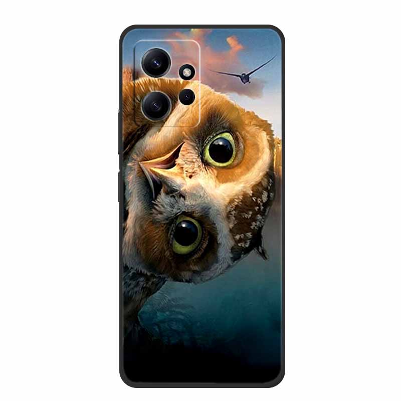 For Xiaomi Redmi Note 12 4G Case Animals Soft Silicone TPU Phone Cases Back Cover for Redmi Note12 4G Fashion 23021RAA2Y Fundas