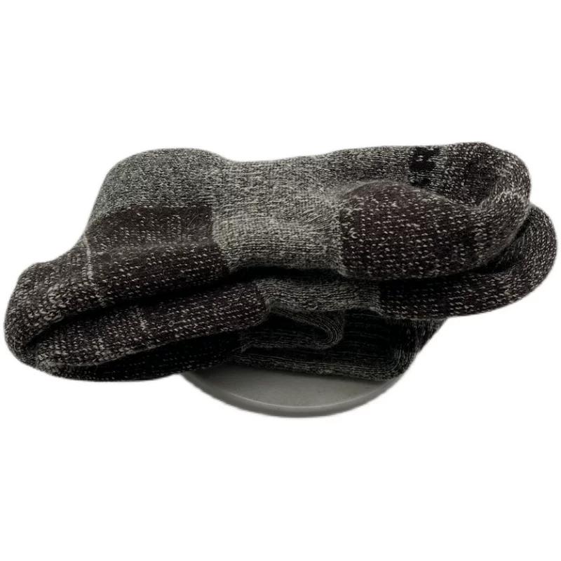 80% шерсть мериноса Осень и Зима Heattech Мужские и Женские Длинные Петлевые Extra Thick Пушистые Носки для Тренировок Уличные Снежные Холодные Носки