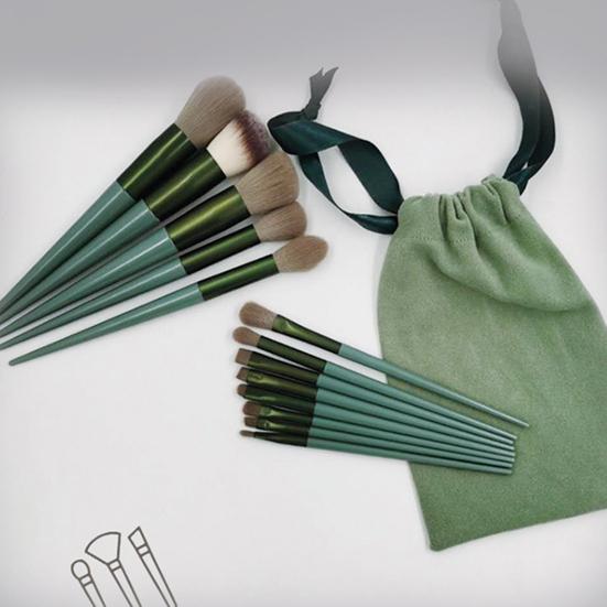 13 шт./набор кистей для макияжа с мягкой щетиной, многофункциональный косметический инструмент, контурная кисть для теней для век, румян, набор кистей для женщин