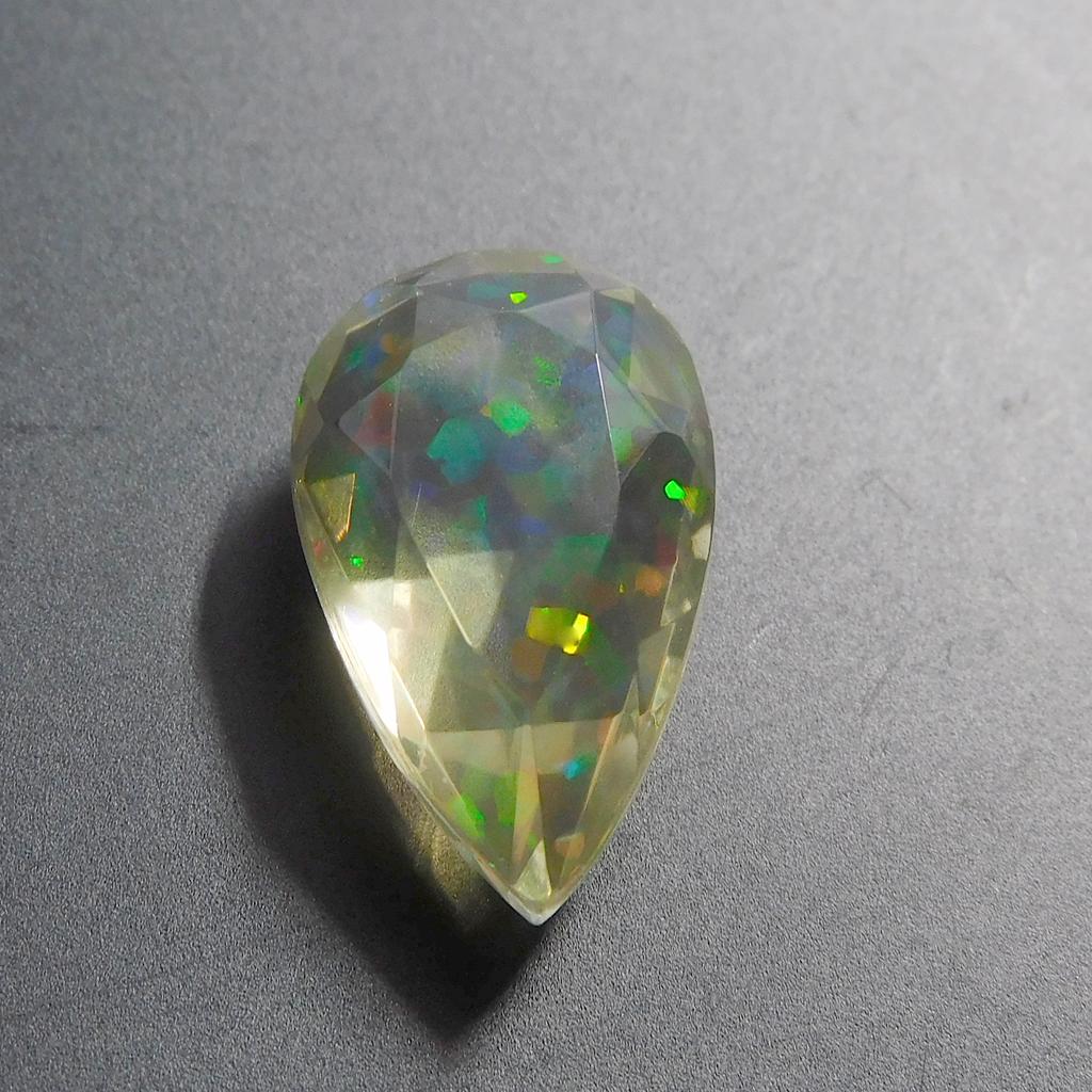 Pear Lab Created Opal 8.30 Ct Fabulous Certified Loose Gemstone
