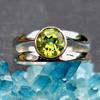 Solid 925 Silver Ring, Peridot Gemstone Ring, Designer Ring, Handmade Ring, Bezel Ring, Wedding Ring, Statement Ring