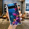 Чехол для телефона Google Pixel 9 8 7 6 5 4 4XL 7A 6A 5A 4A 3A Pro XL 5G Прозрачный Мягкий ТПУ Корпус Узор на Тему Морской Жизни