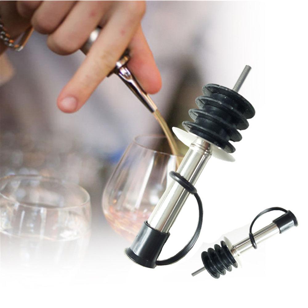 1/3PCS New Stopper Bar Tool Stainless Steel Olive Dispenser Bottle Mouth Wine Pourer