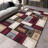 Nordic Style Geometric Pattern Carpet Living Room 120*160cm Large Room Carpet Machine Washing Non-slip European Tatami Mat