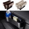 2pcs Car Seat Crevice Filler Storage Box With Cup Holder Auto Left Right Side Pocket Car Seat Crevice Slit Storage Holder