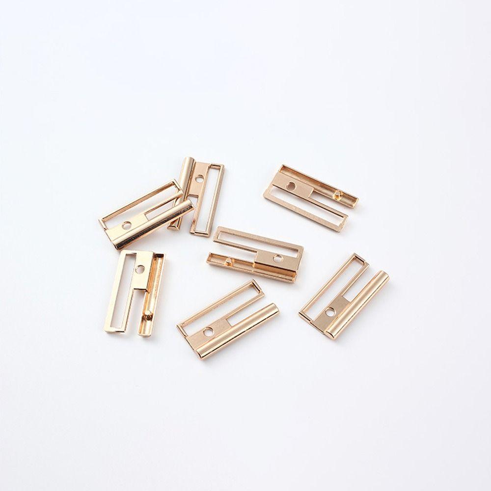 5pcs Gold Silver Black Metal Clasp Practical Elastic Waistband Buckle Crafts Belt Buckle