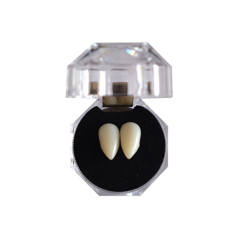 halloween party Fangs Decoration DIY Halloween Resin vampire teeth Props Horror 5g glue friends gifts Cosplay witch false fangs