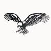 Bald Eagle Metal Wall Art Outdoor Décor Black Metal Birds for Yard Ideal for Arts & Crafts and Window Treatments Stylish Home