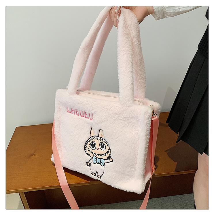 Плюшевая сумка через плечо Labubu для женщин, косметичка, милая сумка-инс, подарок на день рождения CLE