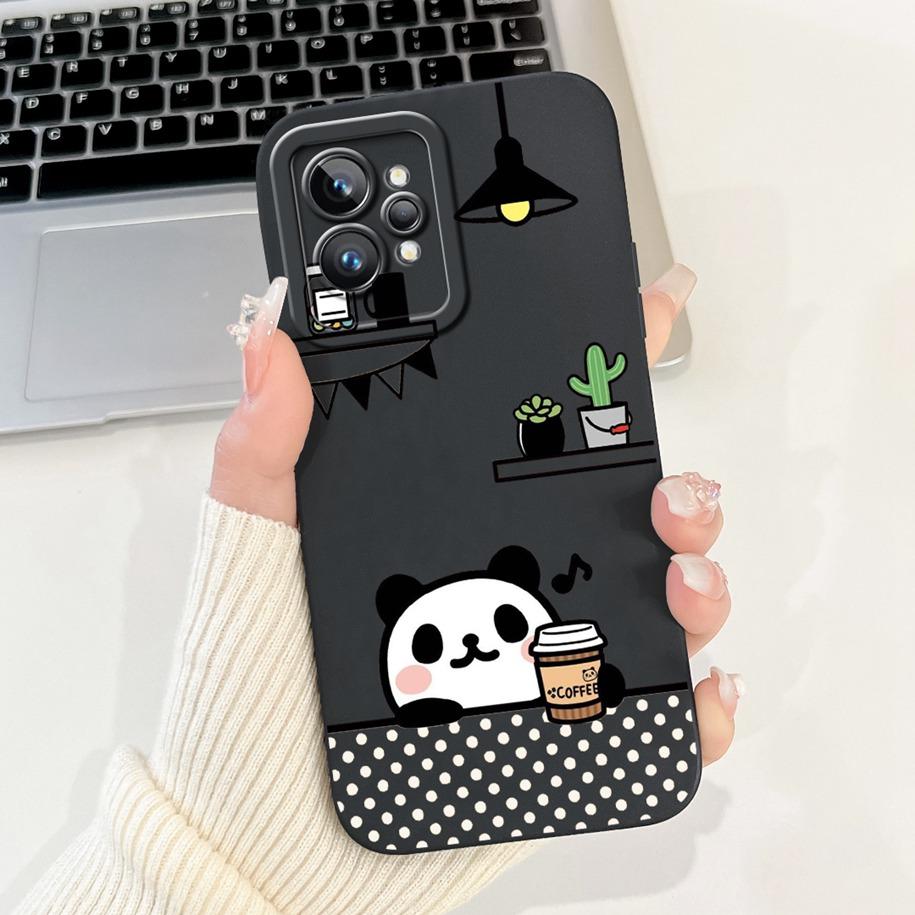 For Realme GT Neo 2 Case RMX3370 Silicone Cover Creative Panda Rabbit Shockproof Bumper For Realme GT2 Pro GT 2 RealmeGT2 Fundas