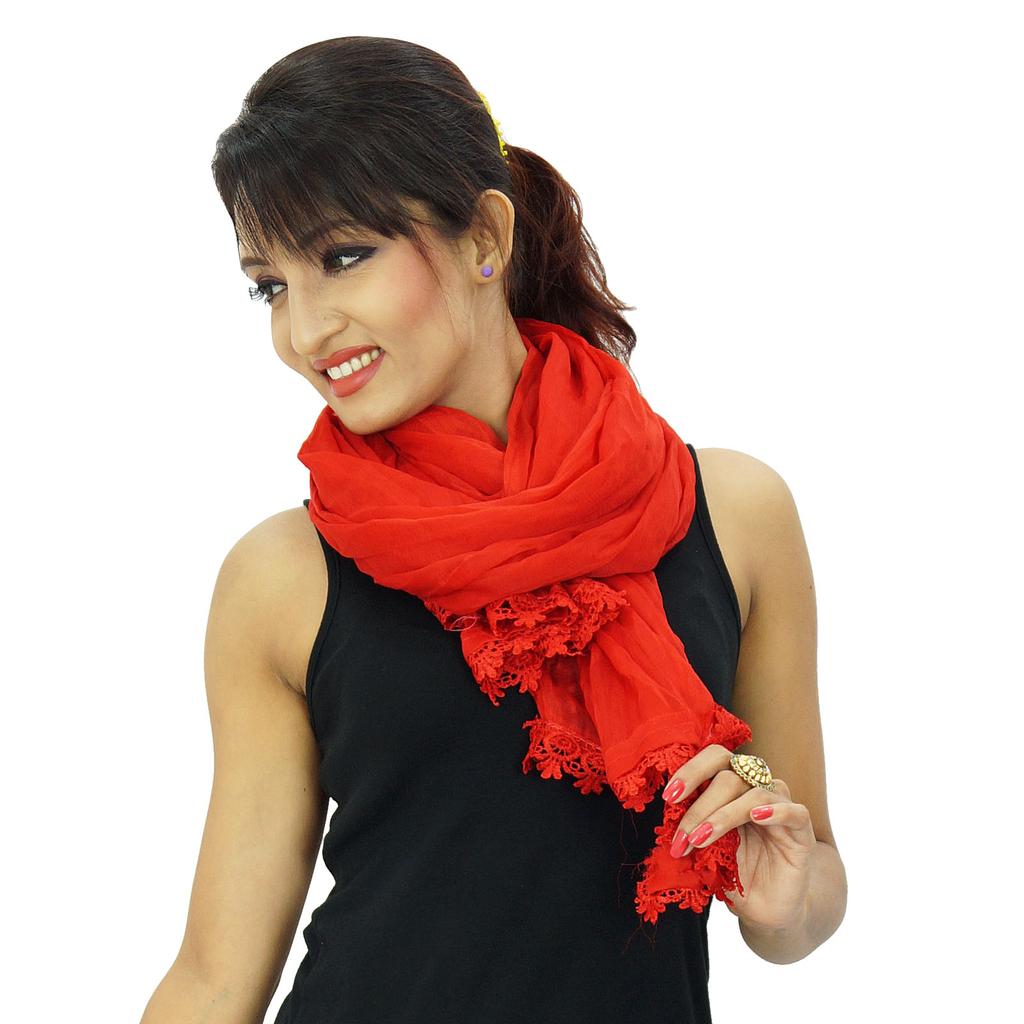 Шарфы из смеси шифона Dupatta Woman Chunni Indian Stole Throw Sarongs Wraps