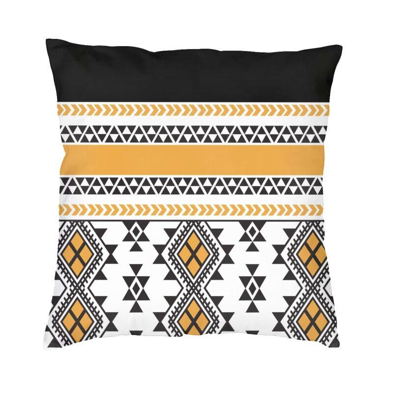 Amazigh Kabyle Berber Motifs Throw Pillow Case Bedroom Decoration Morocco Africa Geometric Cushion Cover Sofa Chair Pillowslip