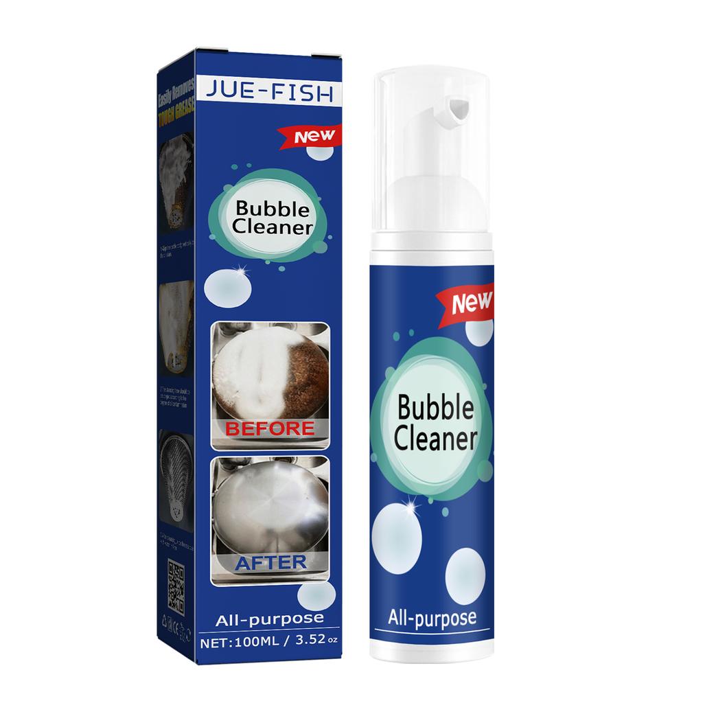Jue-Fish Oil Stain Foam Cleaner Multi-purpose Heavy Oil Stain Foam Cleaner for Kitchen Stoves and Range Hoods