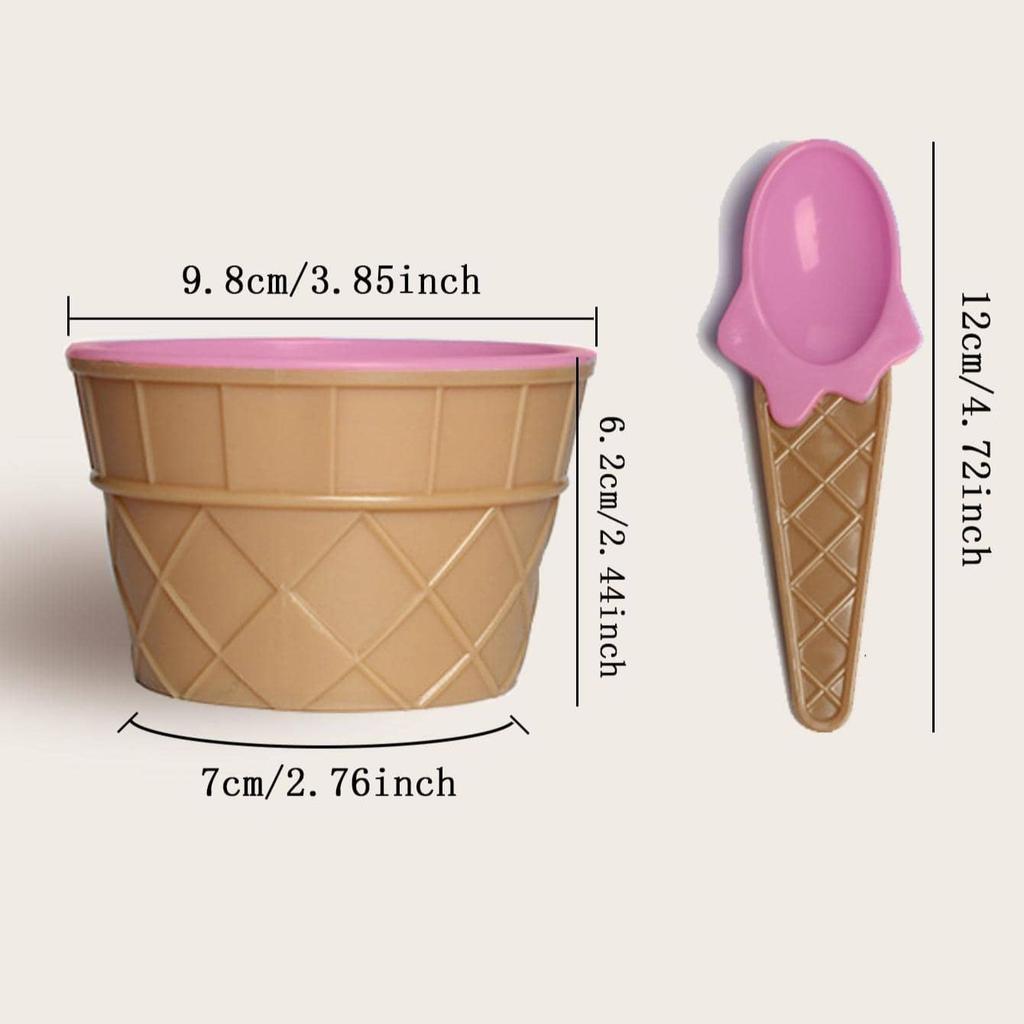 1 набор - Набор ложек для мисок для мороженого, чашка для йогурта, детская миска для мороженого