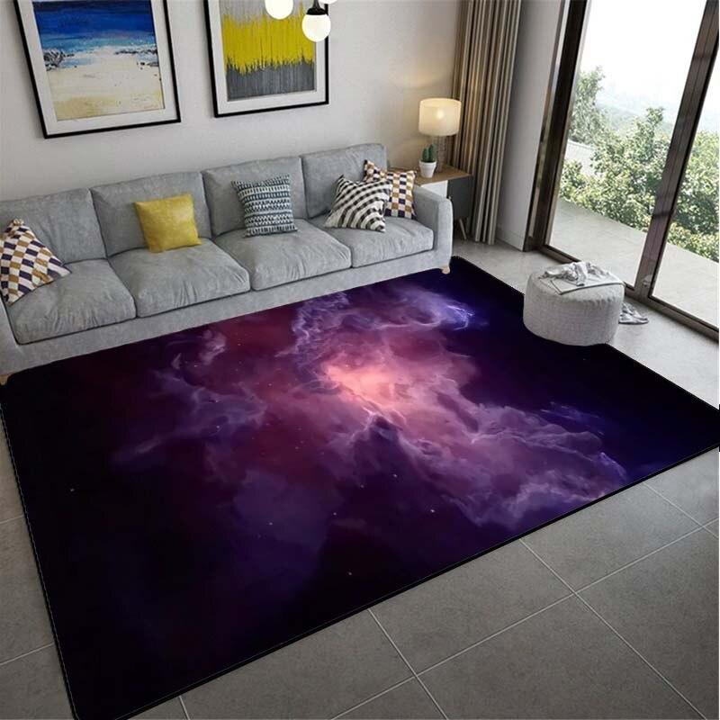 Красочный ковер Galaxy Красочное звездное небо Большой ковер Гостиная Коврик для ванной Коврик для ванной Коврик для двери Фантастический ковер Дизайнерский ковер Домашний декор