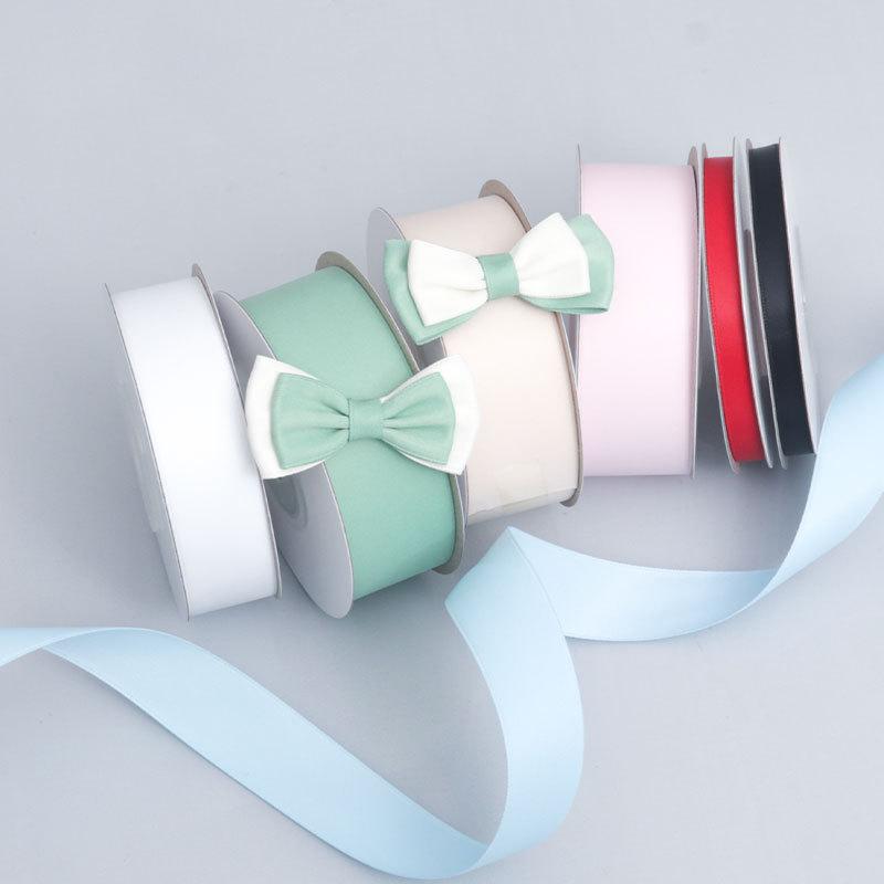 Crafting Elegant Double-sided Polyester Matte Ribbon Matte Fresh Bouquet Tie Ribbon Bow Gift Baking Packaging Ribbon Milk Ribbon Home Decoration