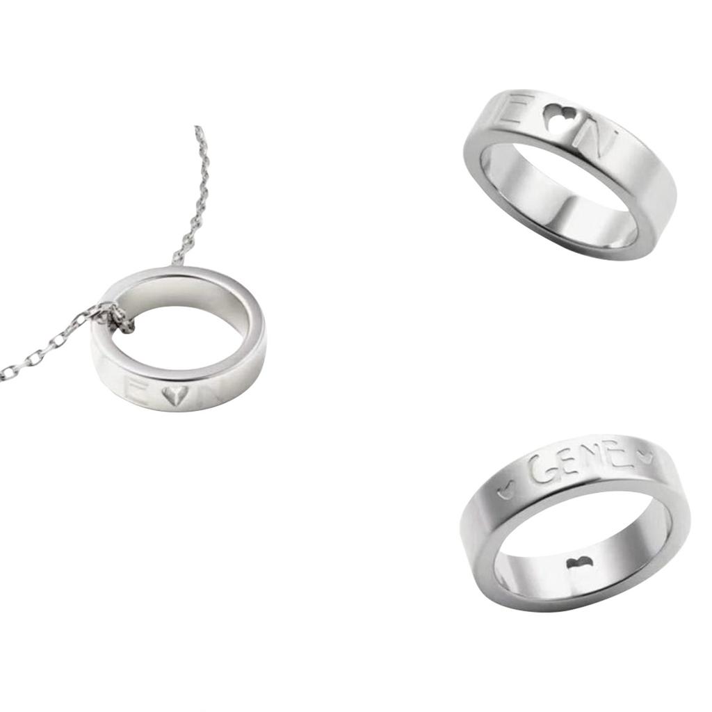 K-pop айдол ENHYPEN ожерелье-кольцо, подарок ожерелье-кольцо, подарок для фаната, подарок на день рождения(Кольцо + Ожерелье)