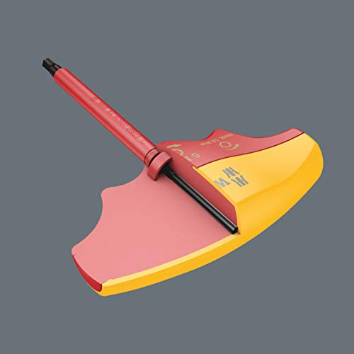 WERA 05004981001 | 400 i Изолированная шестигранная однофункциональная динамометрическая отвертка с Т-образной ручкой для электромонтажных работ [Официальный японский импорт]
