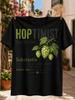 Hoptimist Gerunisex Пивная Дефиниция Графика Ботаническая Хмель Иллюстрация И Словарь Текст Про Холод Унисекс Вся Футболка