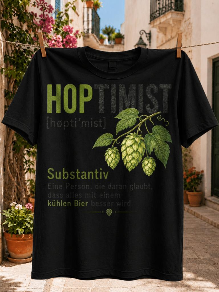 Hoptimist Gerunisex Пивная Дефиниция Графика Ботаническая Хмель Иллюстрация И Словарь Текст Про Холод Унисекс Вся Футболка