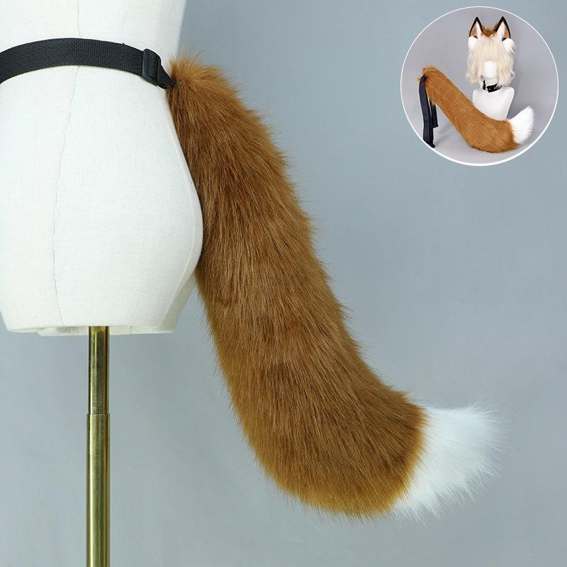 Halloween Fox Ear Headband Fox Tail Set Demon Fox Tail Comic Exhibition Cos Props Second Dimensional Fox Ear Beast Ear Headband