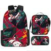 Chainsaw Man Anime Peripheral Backpack Set, Lightweight Large‑Capacity School Bag With Pencil Pouch, Casual Anime Daypack For Middle School Boys Girls