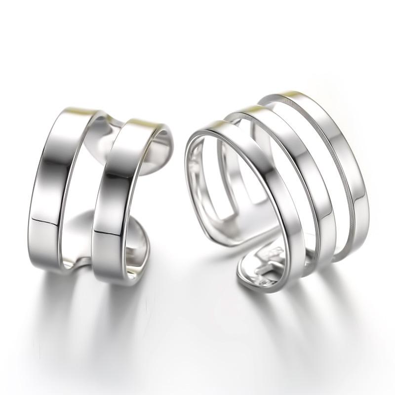 Кольцо для пары «Темперамент» для женщин, посеребренные модные кольца из розового золота для мужчин и женщин