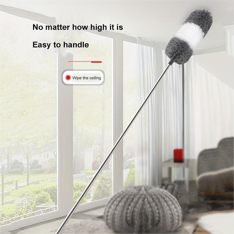 Extendable Bendable Microfiber Feather Duster, 110.23 Inch Long Handle Dust Cleaner for Dust & Cobwebs, 1 Pole + Duster