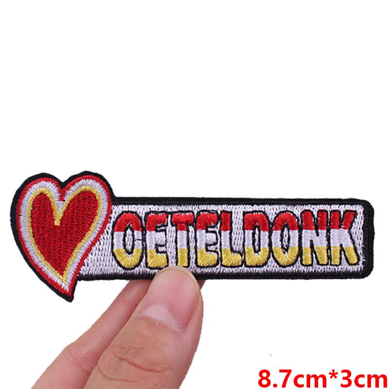 Netherland Oeteldonk Emblem Carnival Patch Embroidered Patches For Clothing Diy Frog Carnival Iron On Patches Celebration Gifts