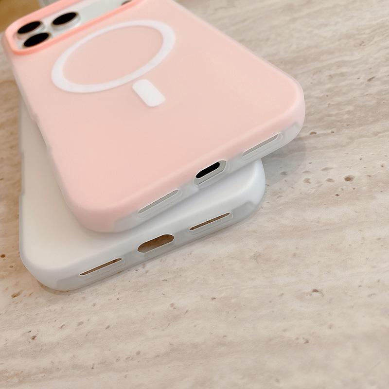 Роскошный Чехол 2-в-1 Конфетного Цвета для iPhone 17 16 15 14 Plus 13 12 Pro Max Магнитная Беспроводная Зарядка Матовый Мягкий Чехол для Magsafe