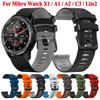 Силиконовый ремешок для часов 22 мм Для Mibro Watch X1 A1 Ремешок Браслет Для Mibro Lite2 A2 C3 Смарт-часы Запасной ремешок