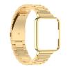 For Xiaomi Redmi Watch 2 Lite Replacement Stainless Steel Three Beads Wrist Strap with Watch Case Protector