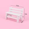 Wood Mini Chair Stool Bench Miniatures Figurines Dollhouse Furniture Garden Decor Decoration Crafts
