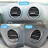 Car Front  Dashboard Left Right Central AC Vent Grille Panel Cover For Mercedes Benz W164 M ML GL Class ML300 ML450 2005-2012
