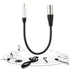 30см 3.5мм Штекер на 3-контактный XLR Штекер Гибкий Plug and Play Мужской Аудио Адаптер Кабель Стерео Передающий Кабель