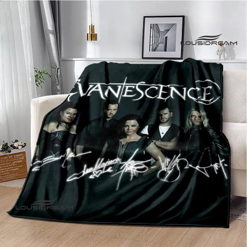 EvaneScence Банд Ретро Принт Модный Теплый Плед Фланелевый Плед Постельное Белье Дом Путешествия Подарок на День Рождения