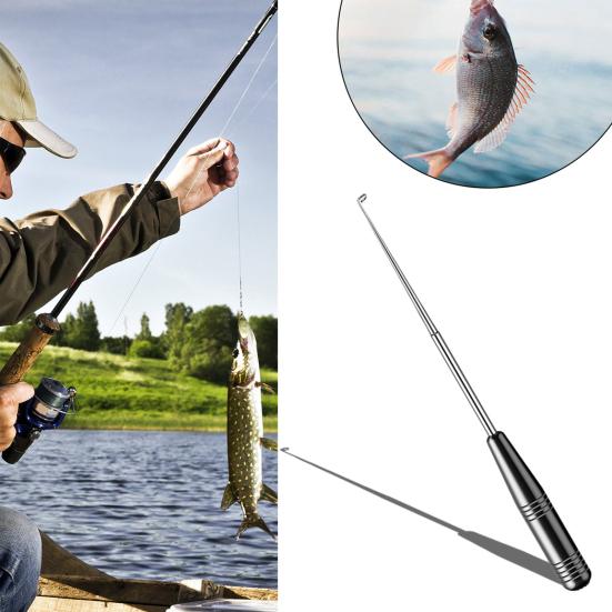 Stainless Steel Fish Hook Remover Quick Fishhook Detacher Security Extractor Disconnect Removal Tools Descending Device Fishing Accessories