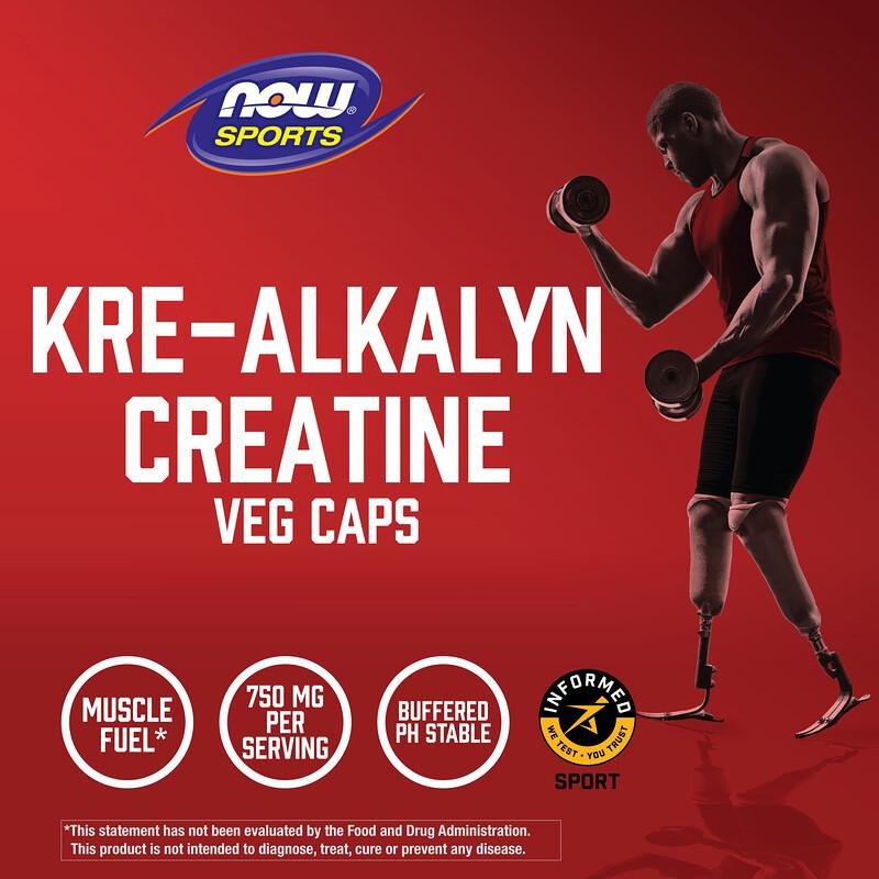 Sports, Kre-Alkalyn® Creatine, 240 Veg Capsules (0.75 g per Capsule)