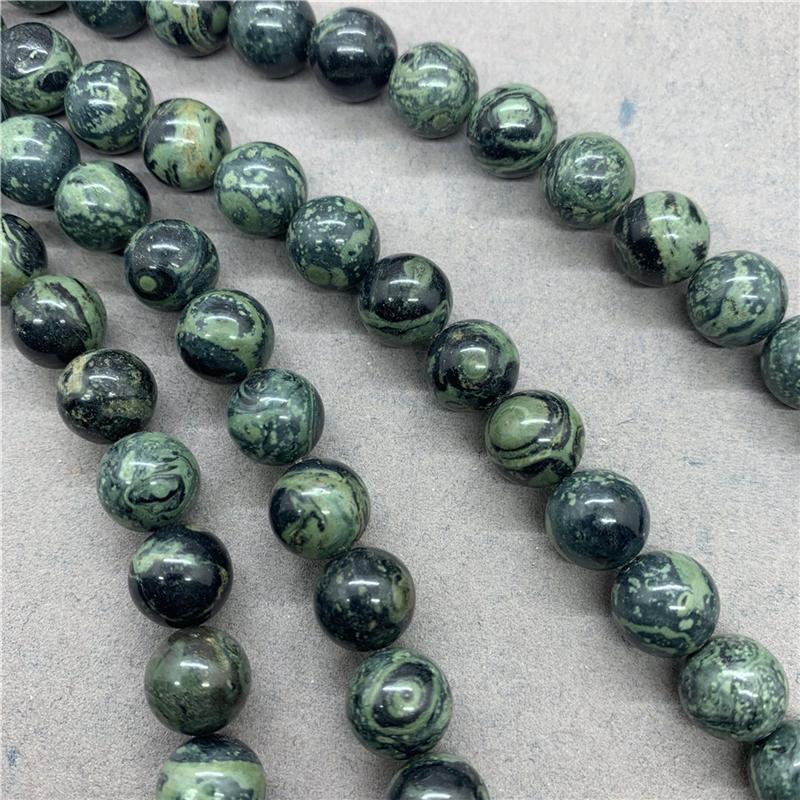 Натуральный драгоценный камень Круглый камень хризоколла свободные бусины для изготовления ювелирных изделий