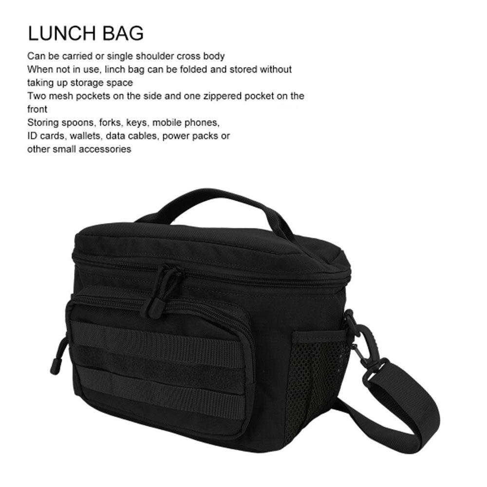 Leakproof Thermal Lunch Box Adjustable Strap Picnic Bag Soft Insulated Lunch Bag Outdoor Picnic