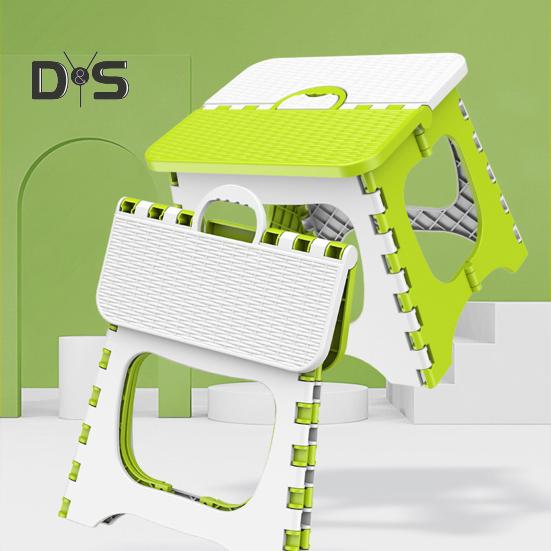 Пластиковый складной табурет с ручкой, портативный, легкий, прочный, для кемпинга, охоты, пикника, рыбалки, мини-складной стул-стремянка