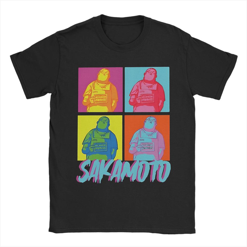 Принтованная футболка 'Дни Сакамото' мужская хлопковая с коротким рукавом Sakamoto Days с круглым вырезом летняя одежда