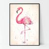 Birds and Nature Canvas Paintings Water Colour Art Posters and Prints Flamingo Wall Art Pictures for Living Room Decor Cuadros