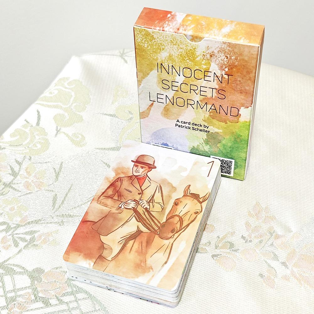 9*6 см Невинные секреты Ленорман 36 шт. Карточки Мягкие и нежные цвета, созданные с нежной и текучей природой акварели