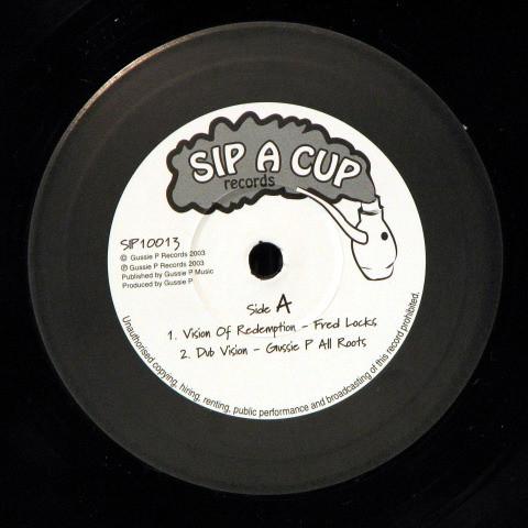 10inch Record FRED LOCKS Vision Of Redemption Collie Herb SIP10013 SIP A CUP RECOR 2003 UK Reggae Ska Dub Used