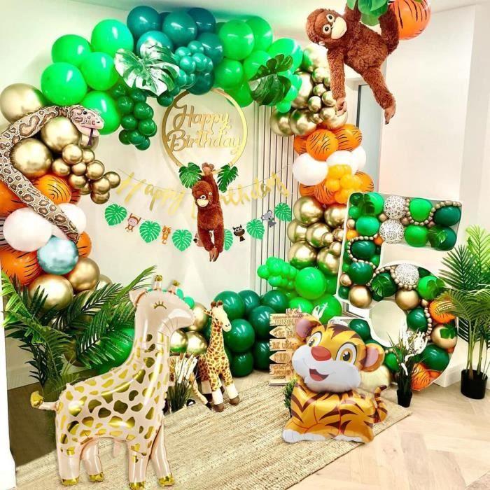 Décoration de fête - Jungle - Ballons Safari - Multicolore - Garçon - Anniversaire