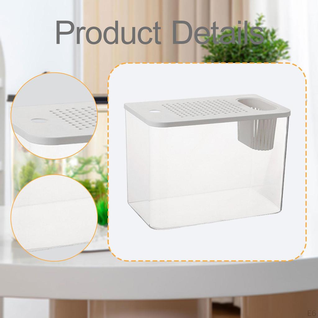 Террариум для рептилий, кормовой бокс, прозрачный вид, принадлежности, среда обитания для маленьких рыб, для хамелеона, отшельника