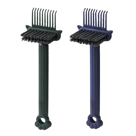 1/2/3/4 шт. Очиститель для волос с ручкой в виде кошачьей лапки Двусторонняя массажная расческа с воздушной подушкой Инструмент для чистки Портативный для дома, путешествий, салона Инструмент для удаления волос с расчески