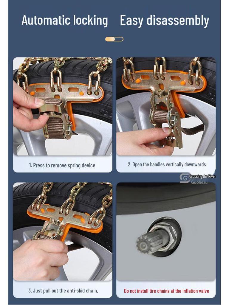 Tire Chains Compatible with Lexus ES, RX, UX, NX, CT200h, & ES300h Models