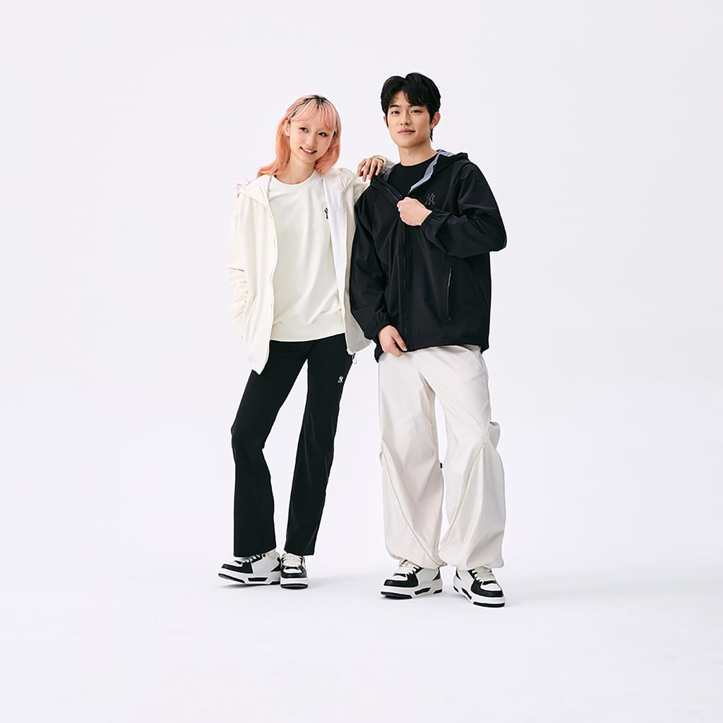 New MLB Monogram Big Lux New York Yankees Jackets Coats Unisex Hemp Cream 3AWJM0551-50CRM